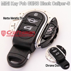 Brake Type MINI F(GEN3) Black"S"Caliper Key Fob
