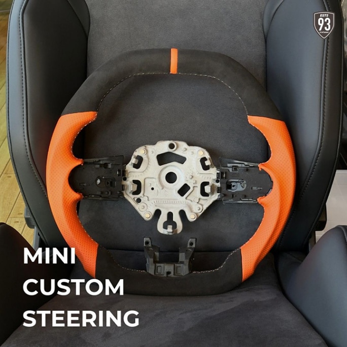 ڴָ15OFF93StyleॹƥType2 Design ֥å륫󥿥ܥ쥶ȥåסߥ᥹󥸥쥶 for MINI F55,F56,F57 LCI2+MINI F54,F60 LCI
