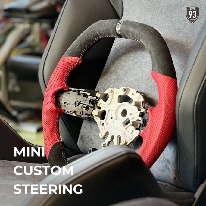 ڼ93StyleॹƥType2 Design ֥å륫󥿥ܥܥȥåסߥåɥ쥶 for MINI F55,F56,F57 LCI2+MINI F54,F60 LCI