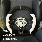 ڼʡ93StyleॹƥType2 Design ֥å륫󥿥ܥ쥶ȥåסߥܥ꡼쥶 for MINI F55,F56,F57 LCI2+MINI F54,F60 LCI