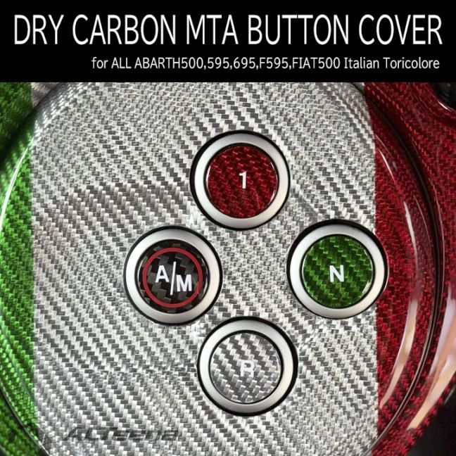 DRY CARBON�� MTA�ܥ��󥫥С�(�����ꥢ��ȥꥳ�����쥫�顼) ABARTH500,595/695 for ALL by ALTeena