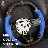 ��10��OFF��93Style�������ॹ�ƥ����Type2 Design �������֥�å������ܥ�ܥ֥롼�쥶���ȥåסߥ֥롼�쥶�� for MINI F55,F56,F57 LCI2�����+MINI F54,F60 LCI�����