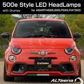 ��Ź�޼��դ�/UP DATE�ǡ�With Grumpy(�����ԡ�) FIAT/ABARTH500e Style Full LED�إåɥ饤�ȥ��å� for ABARTH500,595,695,F595,FIAT500