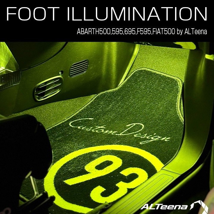 [Ź�޼��դ�]LED�եåȥ���ߥ͡������(���顼����) for ABARTH500,595,695,F695,FIAT500 