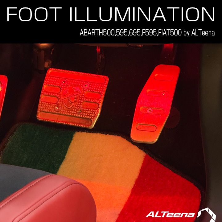 [Ź�޼��դ�]LED�եåȥ���ߥ͡������(���顼����) for ABARTH500,595,695,F695,FIAT500 