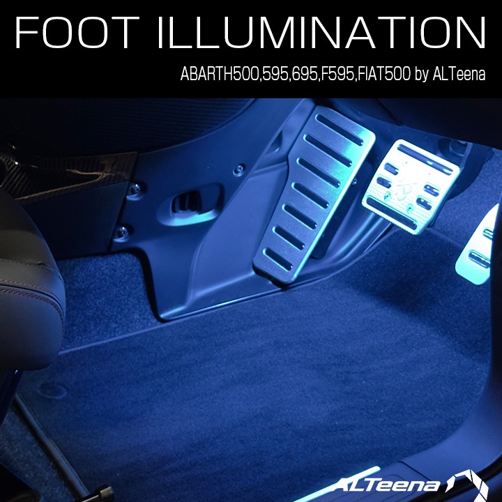 [Ź�޼��դ�]LED�եåȥ���ߥ͡������(���顼����) for ABARTH500,595,695,F695,FIAT500 