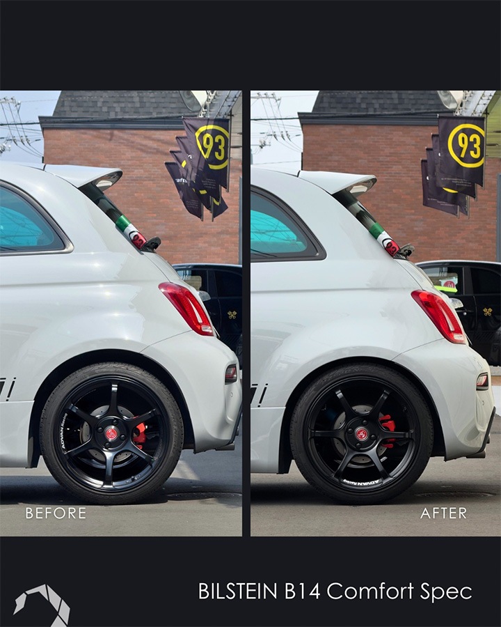 [��������Τ�]ABARTH595�� BilsteinB14����ե����ȥ��ڥå� �ֹ�Ĵ���������ڥ󥷥�󥭥å�