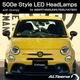 ��Ź�޼��դ�/UP DATE�ǡ�With Grumpy(�����ԡ�) FIAT/ABARTH500e Style Full LED�إåɥ饤�ȥ��å� for ABARTH500,595,695,F595,FIAT500