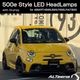 ��Ź�޼��դ�/UP DATE�ǡ�With Grumpy(�����ԡ�) FIAT/ABARTH500e Style Full LED�إåɥ饤�ȥ��å� for ABARTH500,595,695,F595,FIAT500