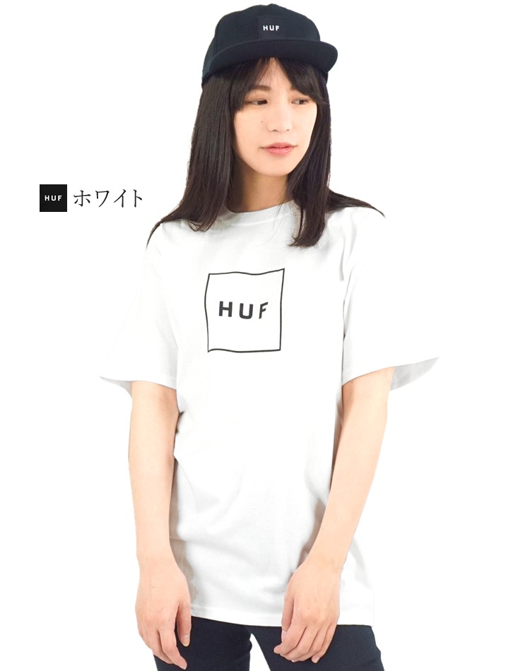 HUF �ϥ� T����� ���åȥ��� Ⱦµ ���硼�ȥ��꡼�� ���� ���������ܥå������� ESSENTIALS BOX LOGO TS00507