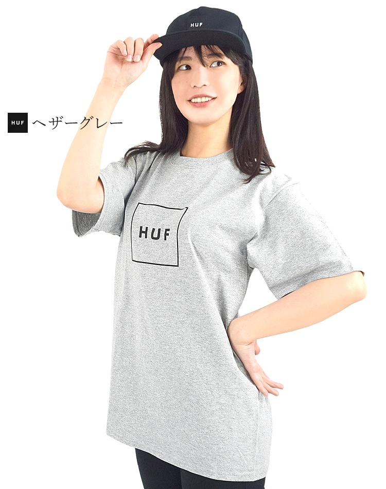 HUF �ϥ� T����� ���åȥ��� Ⱦµ ���硼�ȥ��꡼�� ���� ���������ܥå������� ESSENTIALS BOX LOGO TS00507
