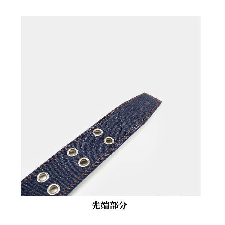 �٥�� �ǥ˥� ���֥�ԥ�٥�� DENIM BELT �����奢�� ������� ����� ����� ��ȥ٥�� ��� ��ǥ�����