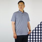 K463ボタンダウンポロシャツ - K01ギンガムチェック