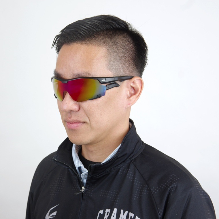 AirFly [CRAMER限定モデル] ブラックマット レッドゴールドミラー