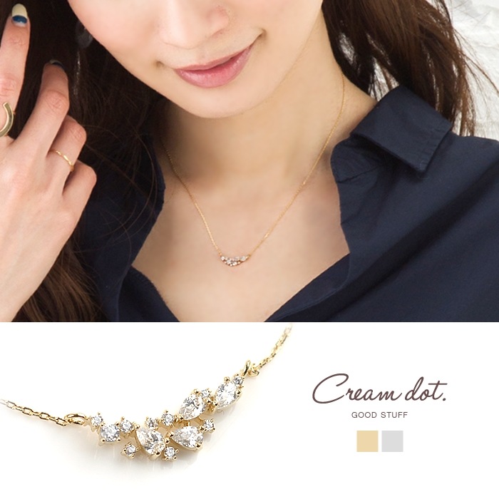 【ゆうパケット】ネックレス レディース ビジュー 三日月 クレッセント パーツ メタル ゴールド シルバー シンプル アクセサリー ジュエリー プレゼント outlet|新商品|レディース