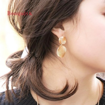 【ゆうパケット】ピアス レディース プレート カジュアル ワンポイント 華やか ブライダル アクセサリー プレゼント ニッケルフリー outlet|新商品|レディース