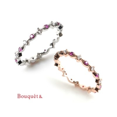 【ゆうパケット】リング 指輪 アクセサリー バイオレットカラー ビジュー ジルコニア CZリング 5号 11号花冠 シンプル ゴールド シルバー デイリー レギュラーリング 結婚式 outlet|新商