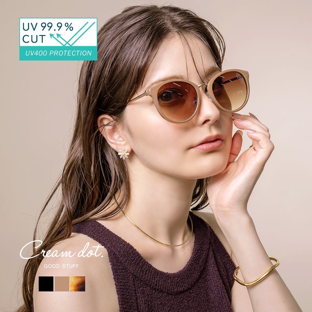 メガネストラップ(ライトブラウン)ラメ入り ゆうパケット】サングラス 眼鏡 紫外線 UVカット レンズ メガネ ダテ