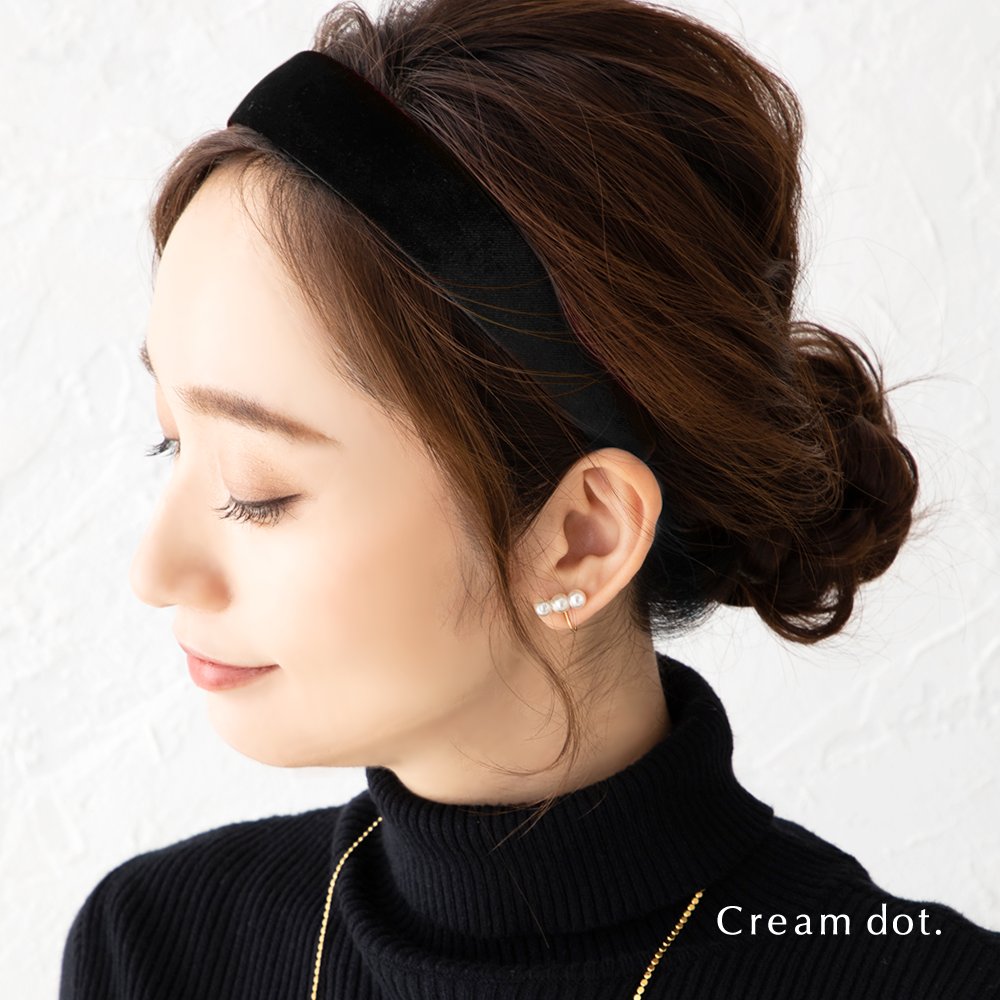 LUDLOW（ラドロー）☆ カチューシャ／ベルベット・ベロア素材／黒［新品］ ゆうパケット】カチューシャ 大人 レディース 幅広 ベロア ベルベット