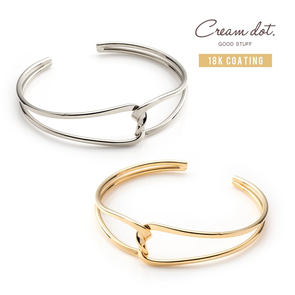 ゆうパケット】バングル 金属アレルギー ニッケルフリー 18k