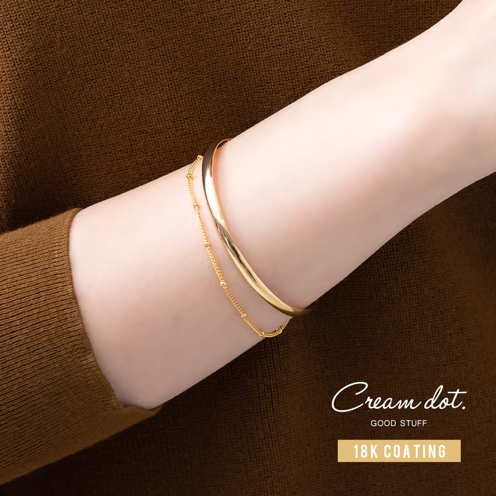 ゆうパケット】バングル 金属アレルギー ニッケルフリー 18k