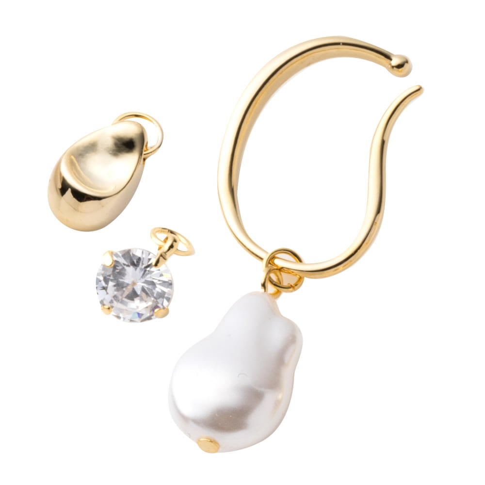 �ڤ椦�ѥ��åȡ�4�����å� ���䡼���� ��°����륮�� �˥å���ե꡼ 18k�����ƥ��� ��ǥ����� 4way ���䡼���ե� ���䥫�� �Ҽ��� ���㡼�� ��곰�� �Х��å��ѡ����� �᥿�� ��֤� �ӥ��塼 ��� ������� ����С�