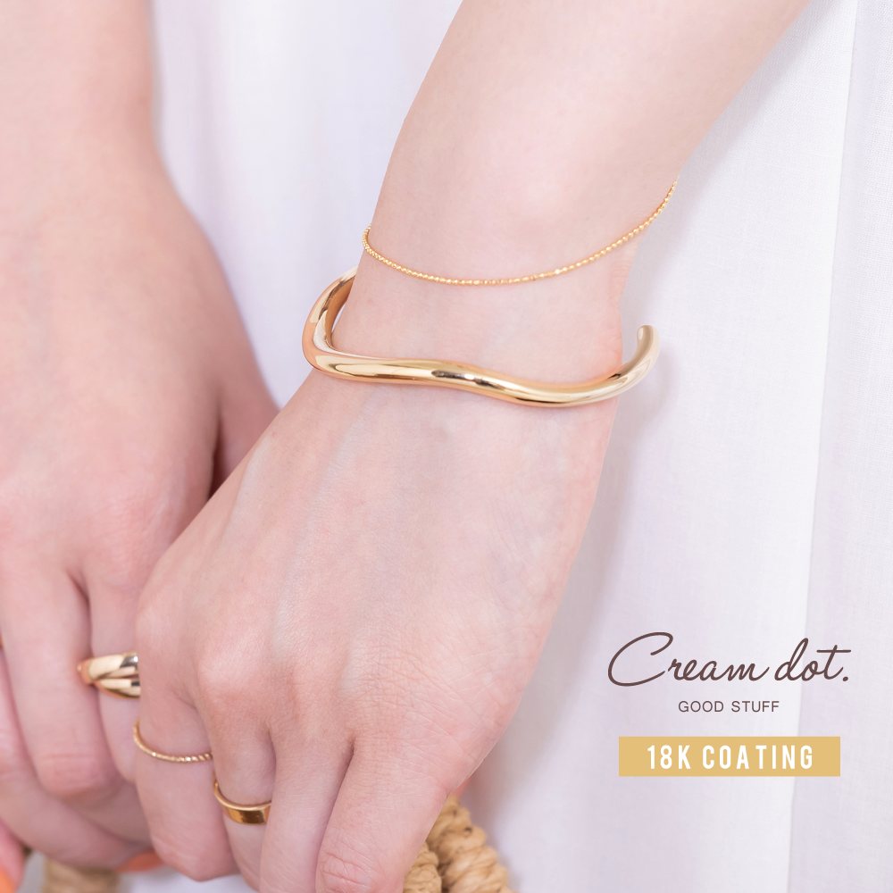 金属アレルギー対応】バングル 金属アレルギー ニッケルフリー 18k