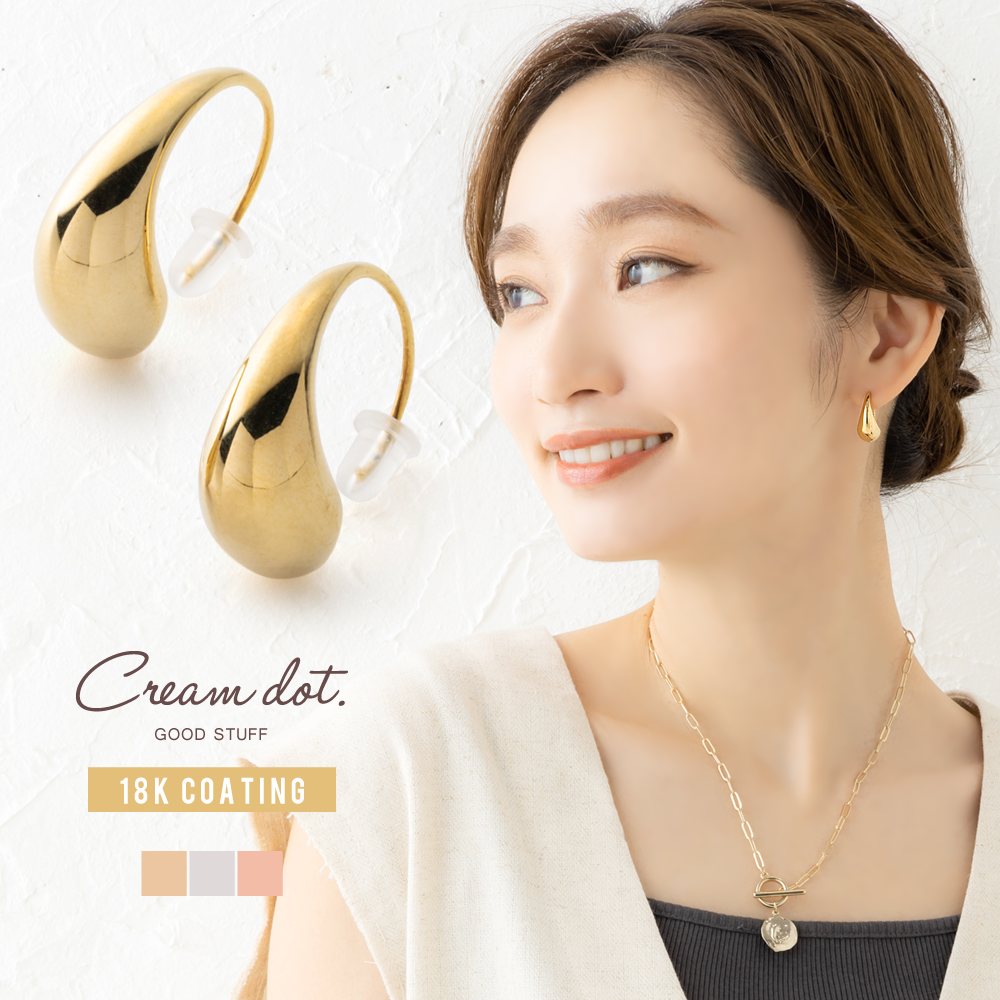 アーカー ビリーブドロップフックピアス K18 ビリーブドロップフック