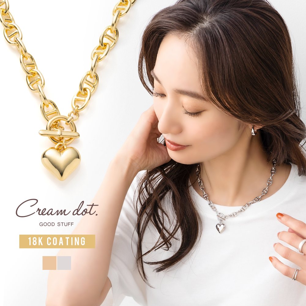 ゆうパケット】ネックレス 金属アレルギー ニッケルフリー 18k