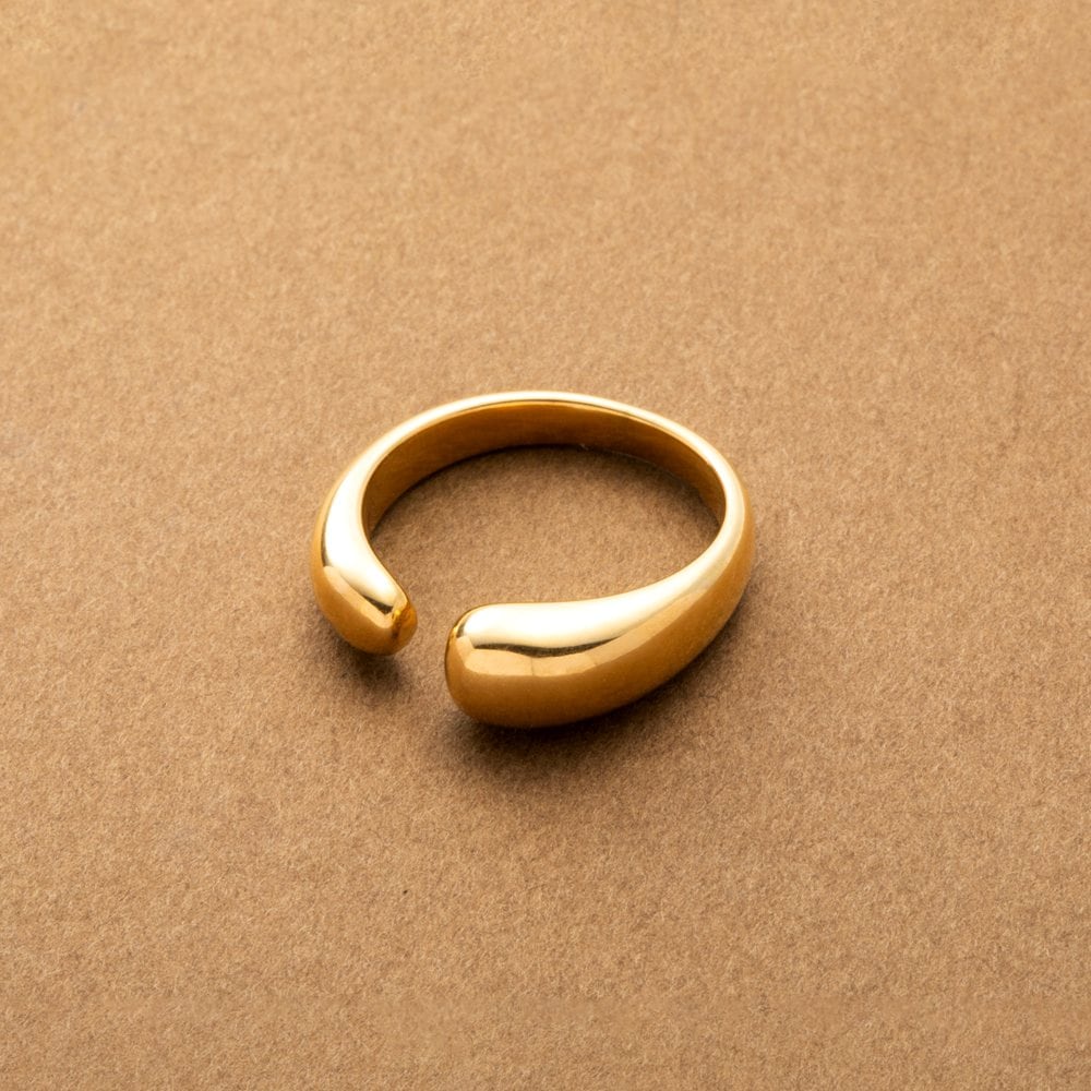 ゆうパケット】ステンレス製 リング 指輪 金属アレルギー つけっぱなし