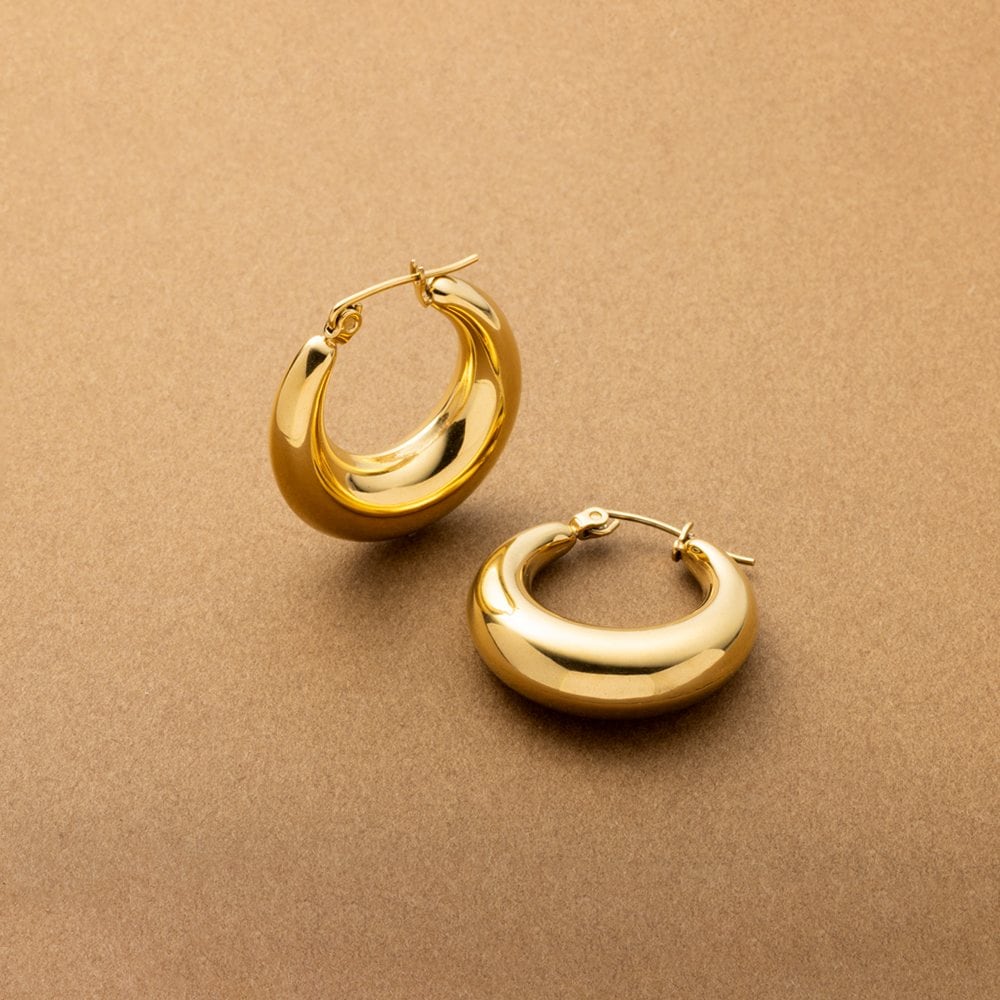 ゆうパケット】ステンレス製 ピアス フープピアス 金属