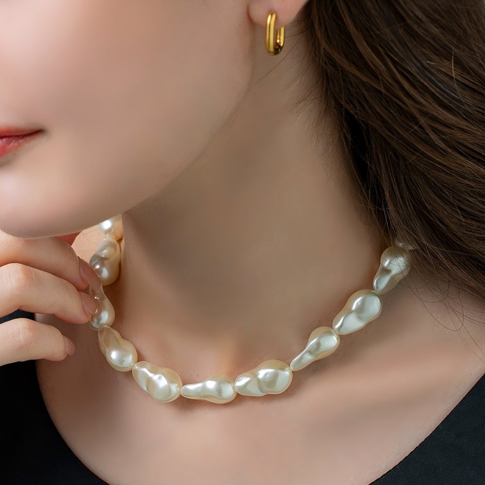 ゆうパケット】ネックレス 18kコーティング 金属アレルギー ニッケル