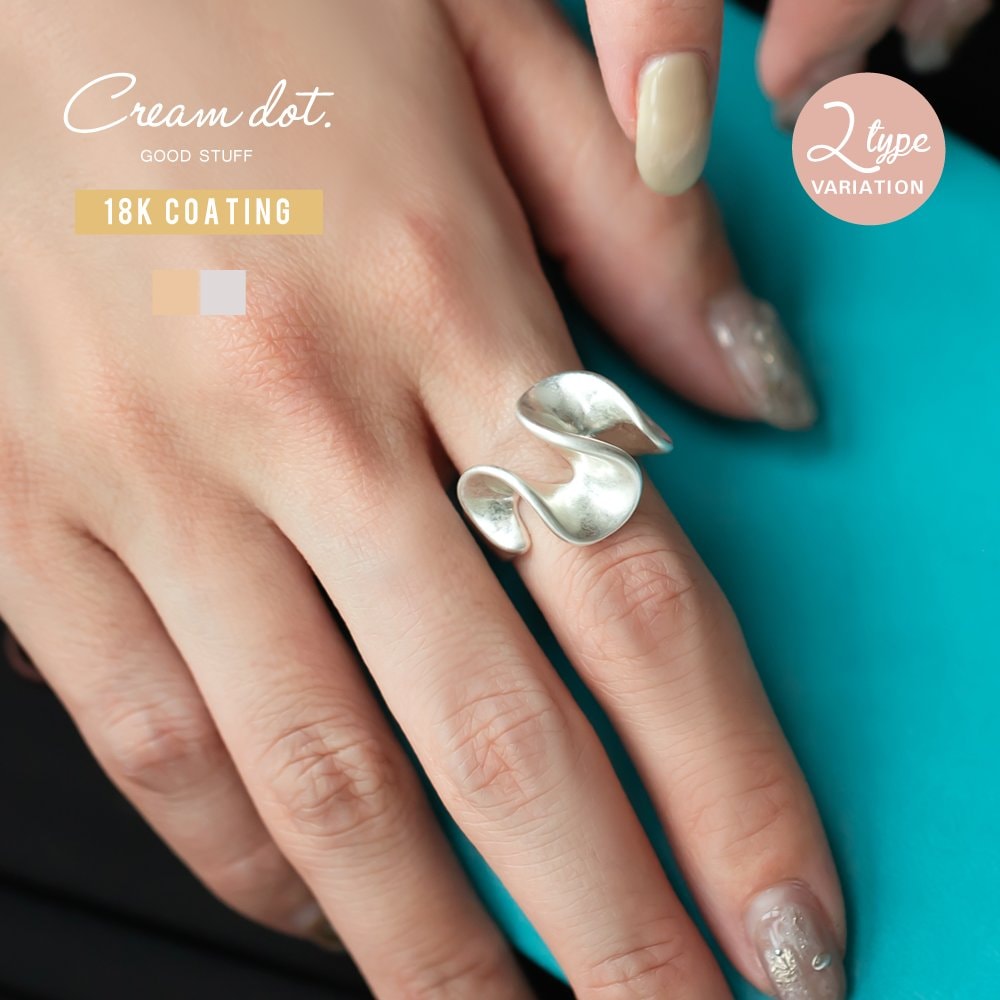 メザンジュ by銀座リム frill フリル サファイアリング K18YG 4号 メザンジュ by銀座リム frill フリル サファイアリング K18YG 4号