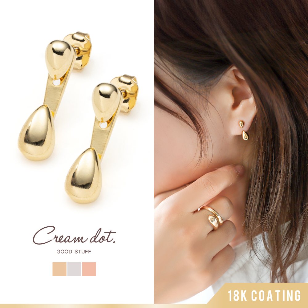 ㊵レギュラー　23AW【新品】☆CALEE：ロゴ　ロール　ピアス　ゴールド CALEE - LOGO ROLL PIERCE ＜REGULAR＞ (GOLD) / ロゴ ロール