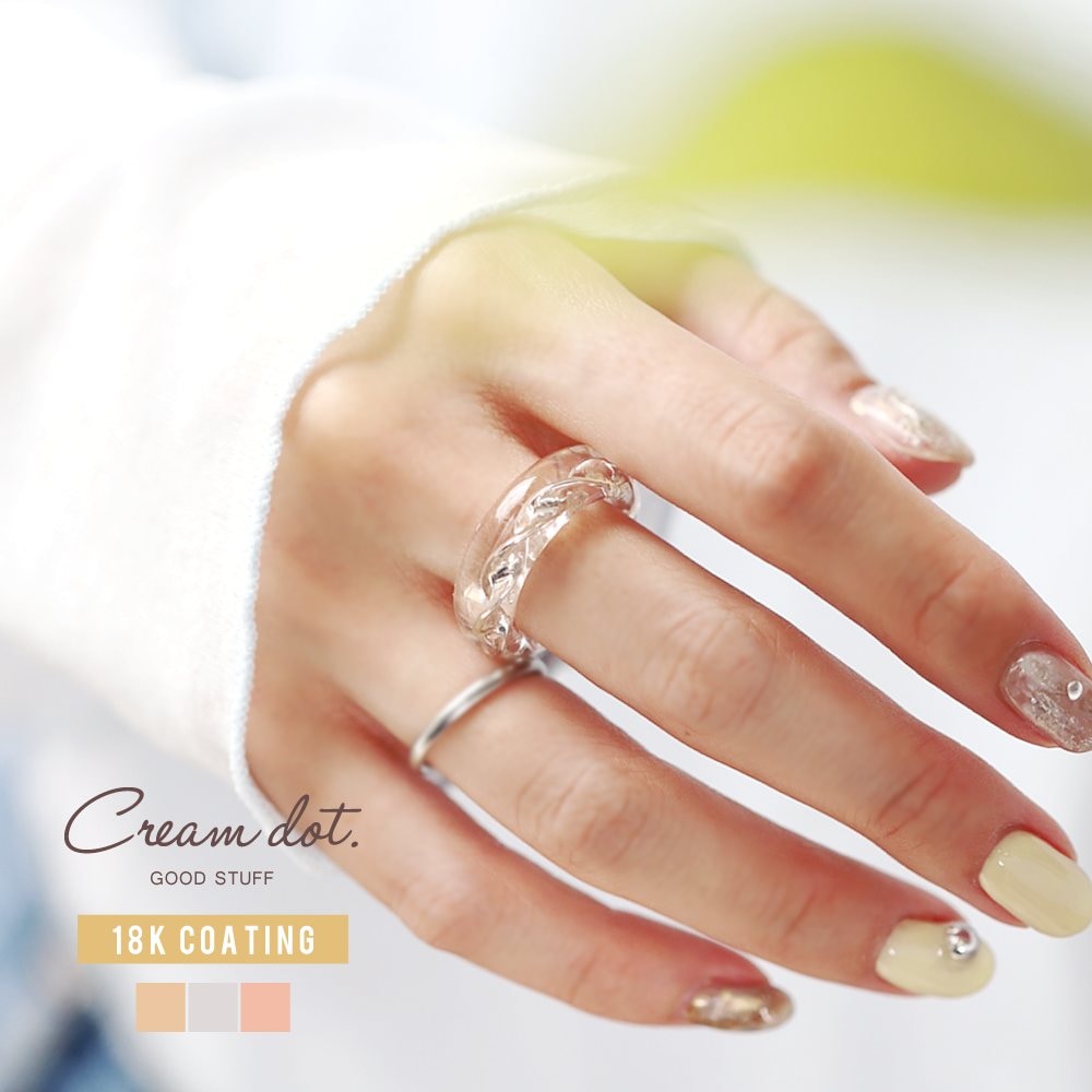 ゆうパケット】 リング 指輪 金属アレルギー ニッケルフリー 18k