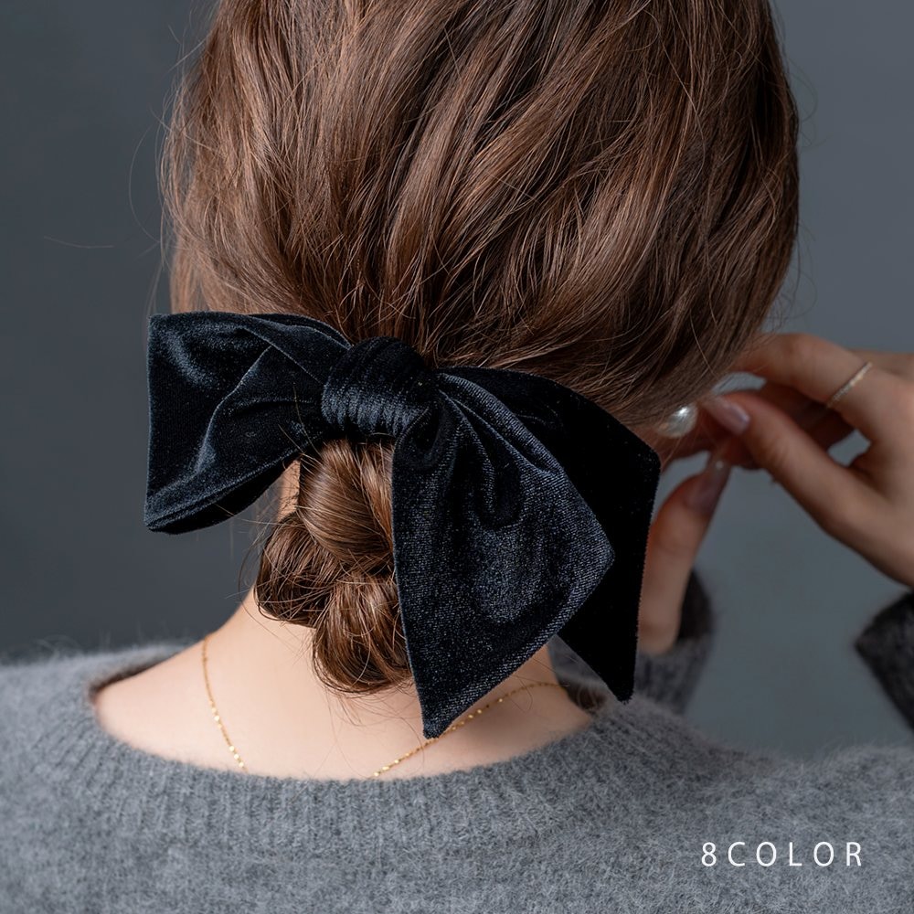 LOEM ベロア シュシュ ボルドー 新品 ロエム ヘアアクセサリー ヘアゴム moon -bordeaux- – LOEM TOKYO