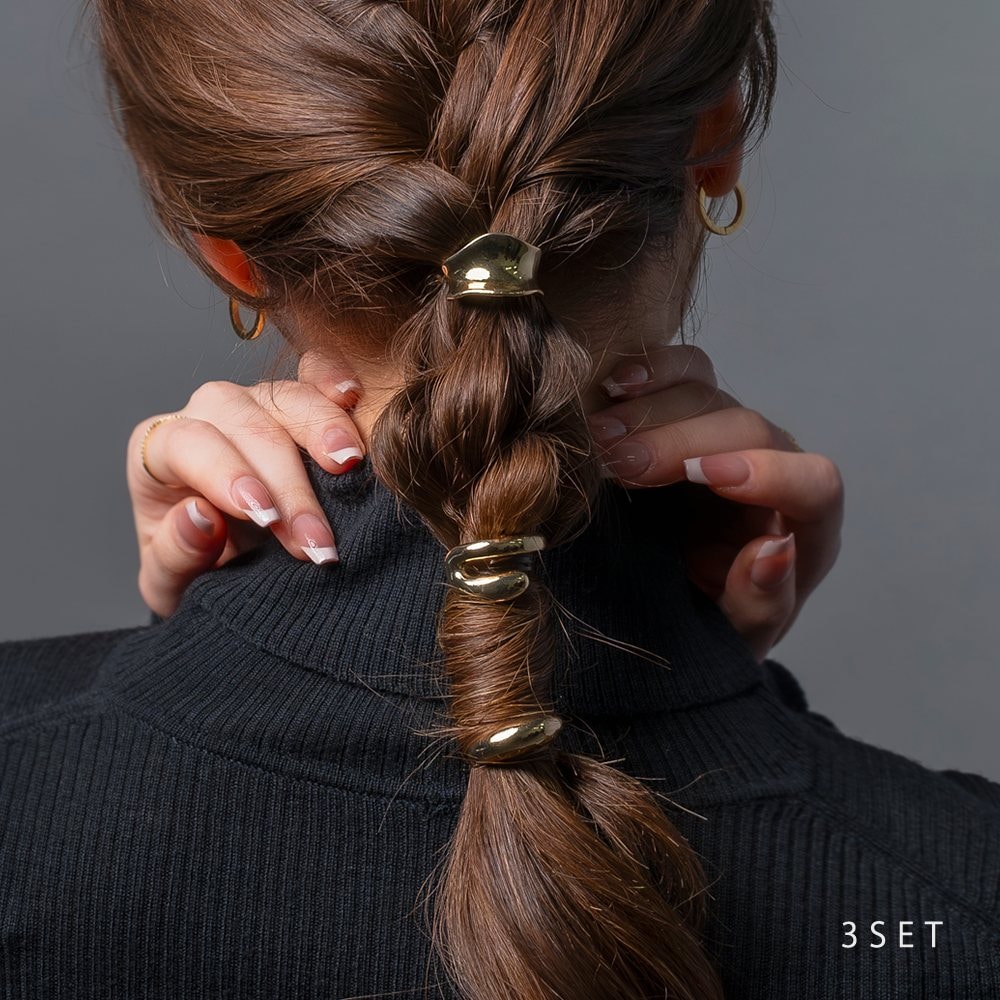おまとめ3点　コレットマルーフ　メタルポニー　ヘアゴム　ポニー コレットマルーフ メタルノットポニー ラージ | THE HAIR BAR