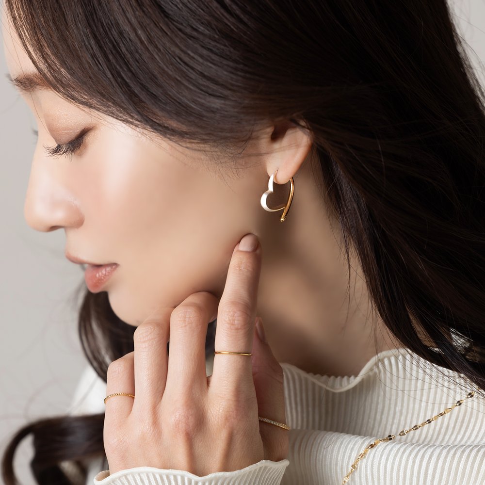 ゆうパケット】 ピアス レディース バックキャッチピアス ハート