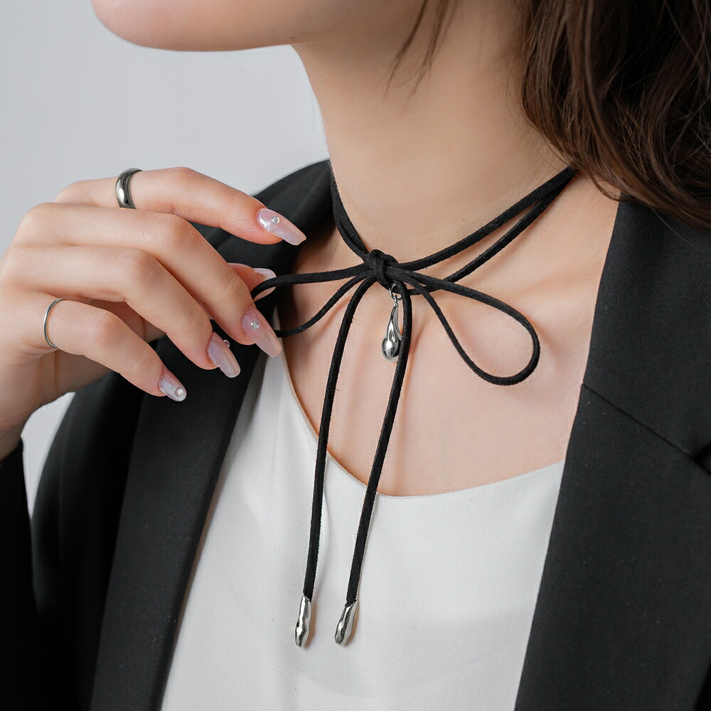 ゆうパケット】 ネックレス レディース チョーカー ロングチョーカー