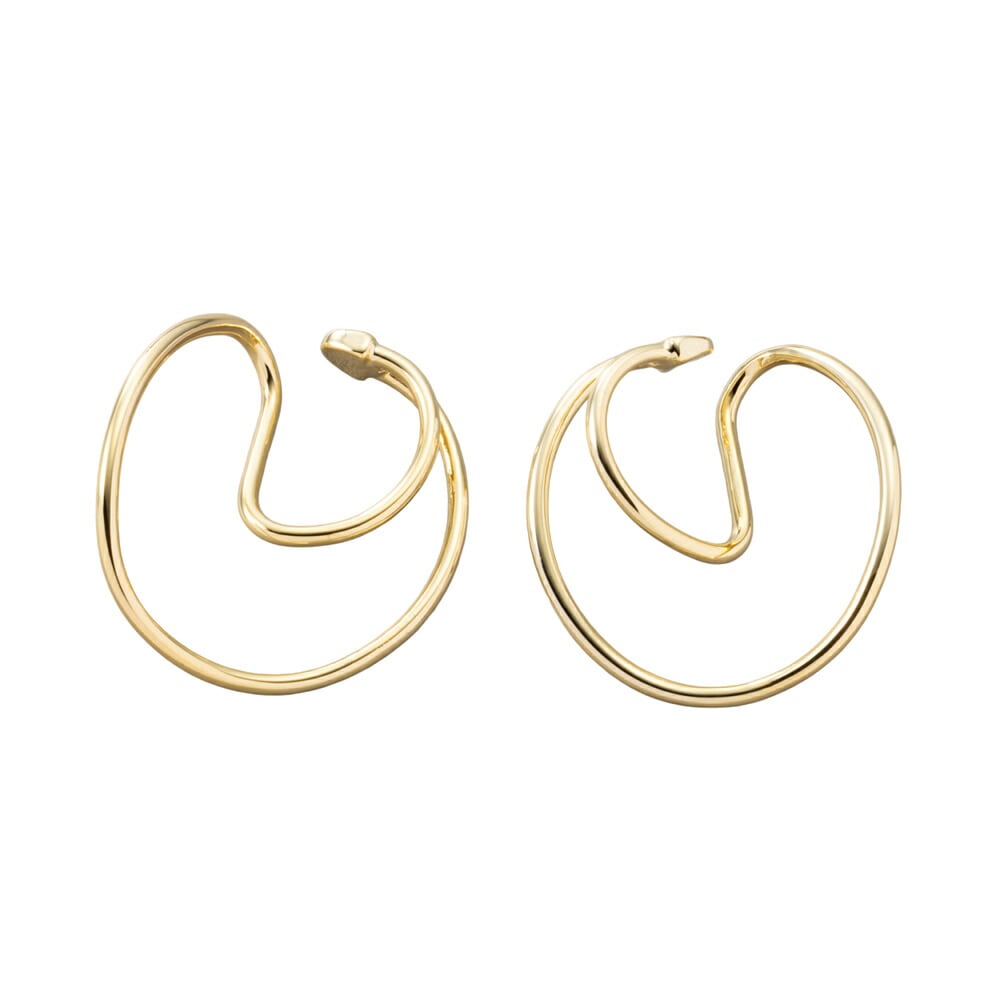 �ڤ椦�ѥ��åȡ� ���䡼���� ��°����륮�� �˥å���ե꡼ 18k�����ƥ��� ��ǥ����� �ա��� �礭�� �쥤�䡼���� ���䥫�� ξ���� ���å� ��� ��Ĵ����ǽ ������� ����С� �ԥ󥯥������