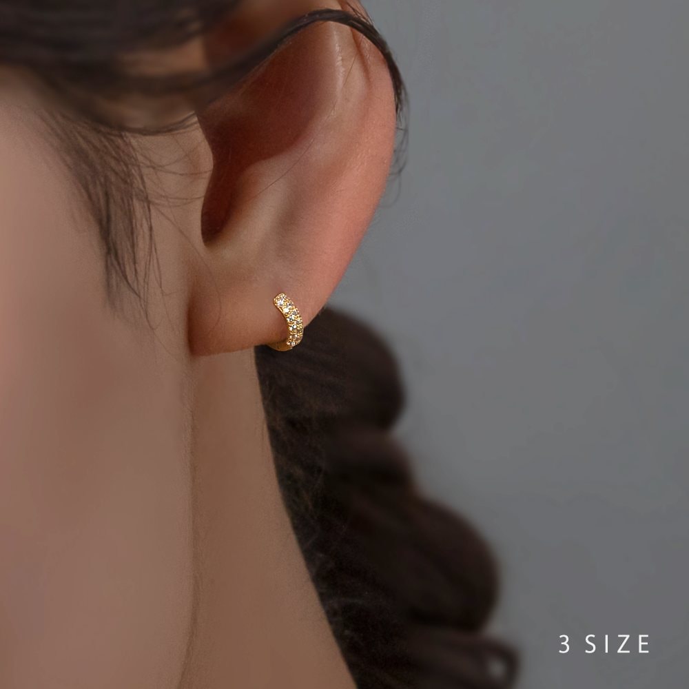 ゆうパケット】 ピアス レディース キャッチレス 中折れ 開閉式