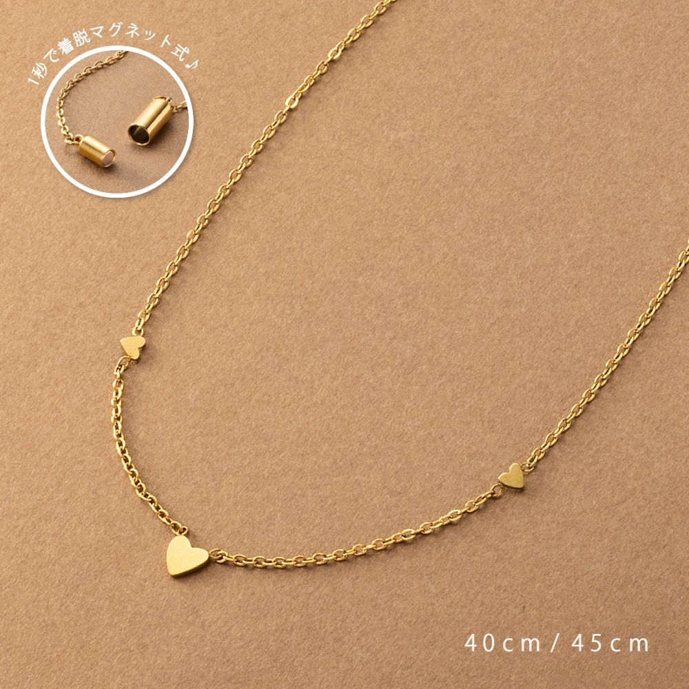 �ߥ˥������Υϡ��ȥץ졼�Ȥ���������ȤΥ��ƥ�쥹���ޥ��ͥåȥͥå��쥹���ѥ��ä�1�ä�α�ޤ���æ���ñ��3�ĤΥϡ��Ȥ����ꤲ�ʤ�ͷ�ӿ�����ǥ�������ǥ���Ƥ˱褦40cm�ȹ�碌�䤹��45cm���餪����ĺ���ޤ�����1�ä���æ���ޥ��ͥåȼ���˻����ī�Ǥ⡢���...