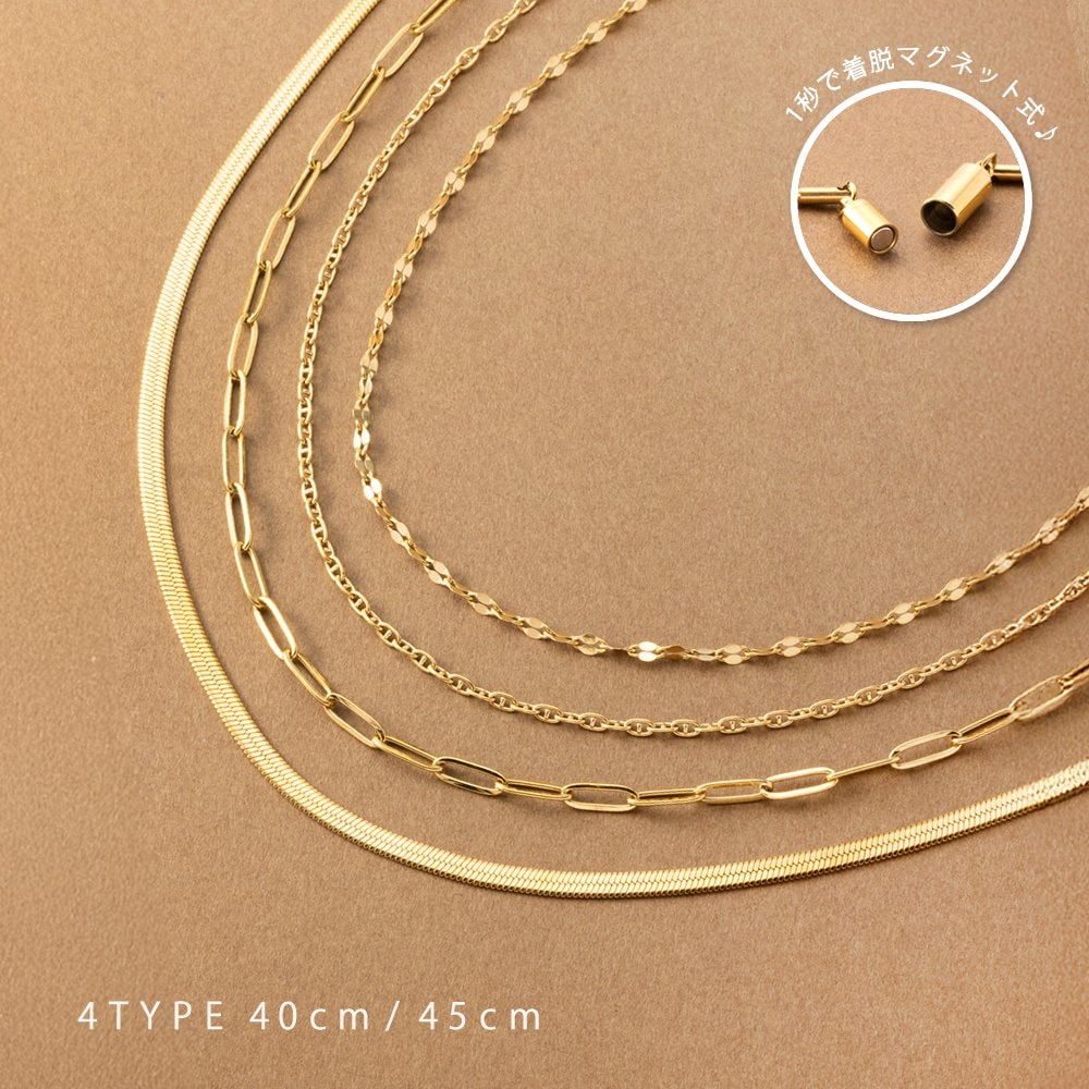 ゆうパケット】 ネックレス サージカルステンレス 金属アレルギー