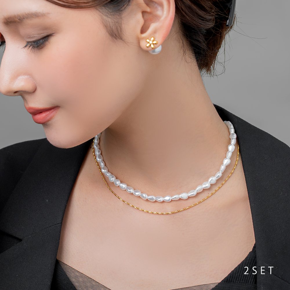 �ڤ椦�ѥ��åȡ� 2�����å� �ͥå��쥹 ��°����륮�� �˥å���ե꡼ 18k�����ƥ��� ��ǥ����� ���硼�� �������� �ѡ��� �Х��å��ѡ����� �٥ͥ������������ 3WAY ���ƤФ� ��� ������� ����С�