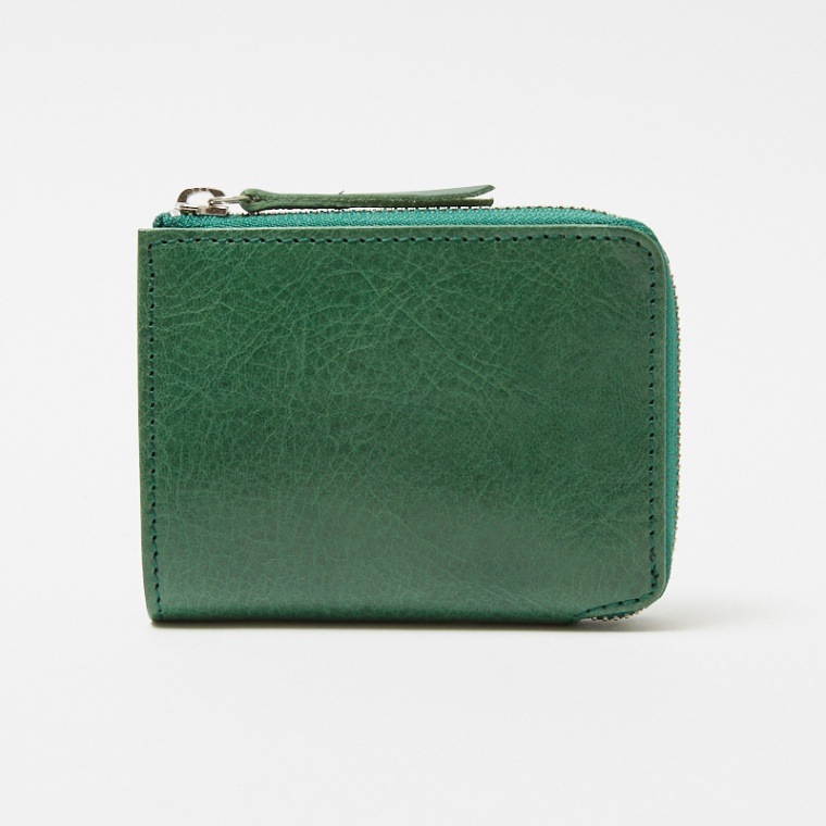 Creed BRUCIATO L字ジップミドルウォレット グリーン 312C969 #60