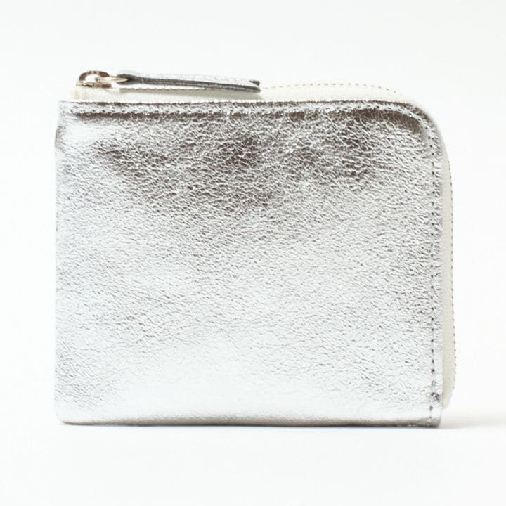 Creed SILVER ラウンドファスナーショートウォレット シルバー 312C1011 #95