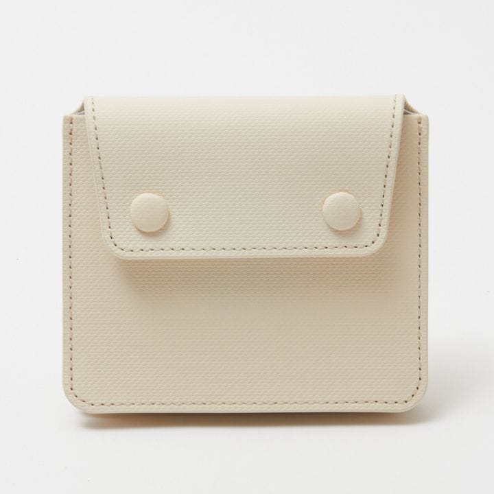 Creed CANVAS LEATHER ショートウォレット ホワイト 827C2 #01