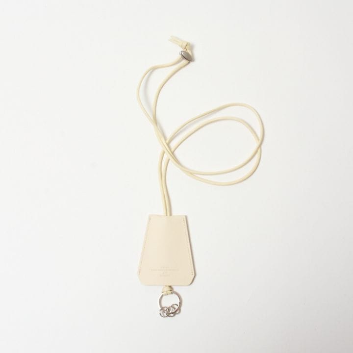 Creed CANVAS LEATHER ネックキーケース ホワイト 827C6 #01