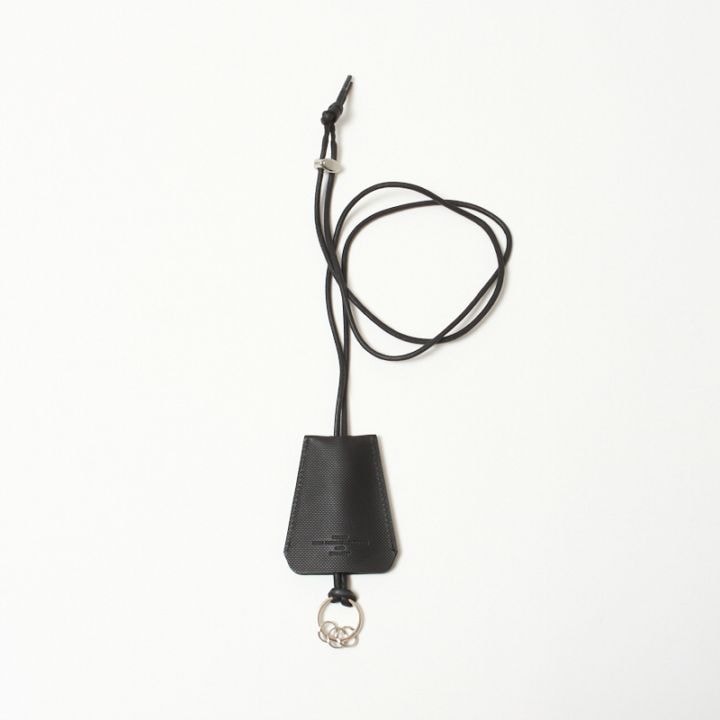 Creed CANVAS LEATHER ネックキーケース ブラック 827C6 #10