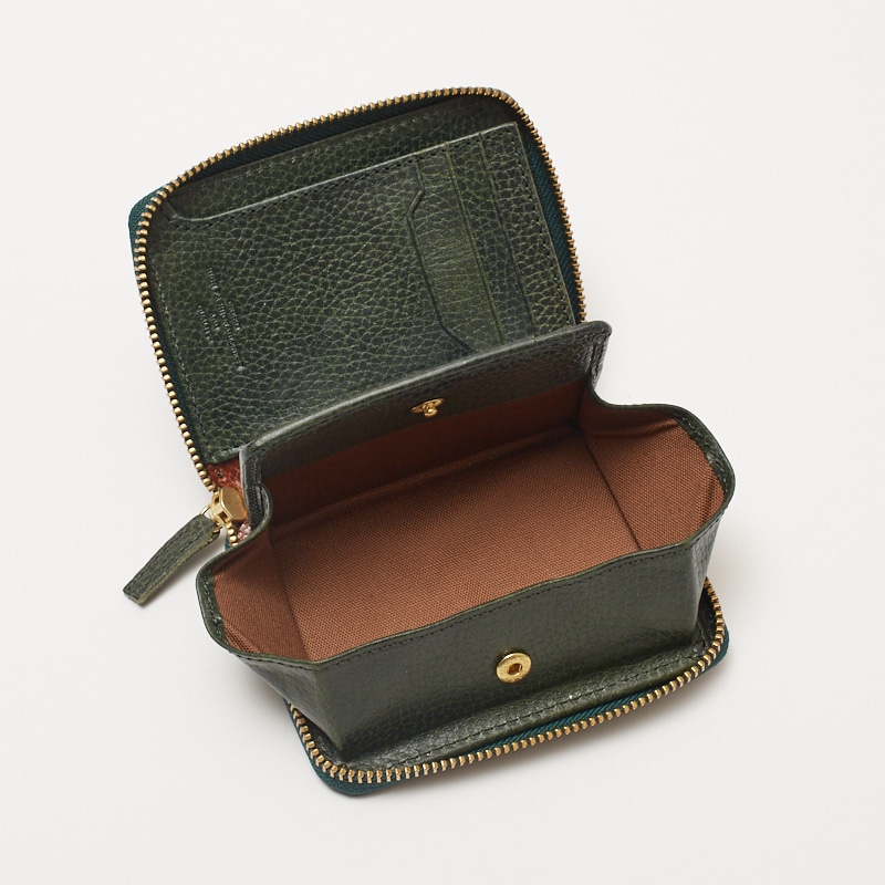109ミドル トラッカーウォレット イタリアンレザーTEXAS【グリーン